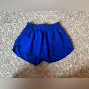 Lululemon Blue Shorts Tracker Low-Rise Lined Short 4”